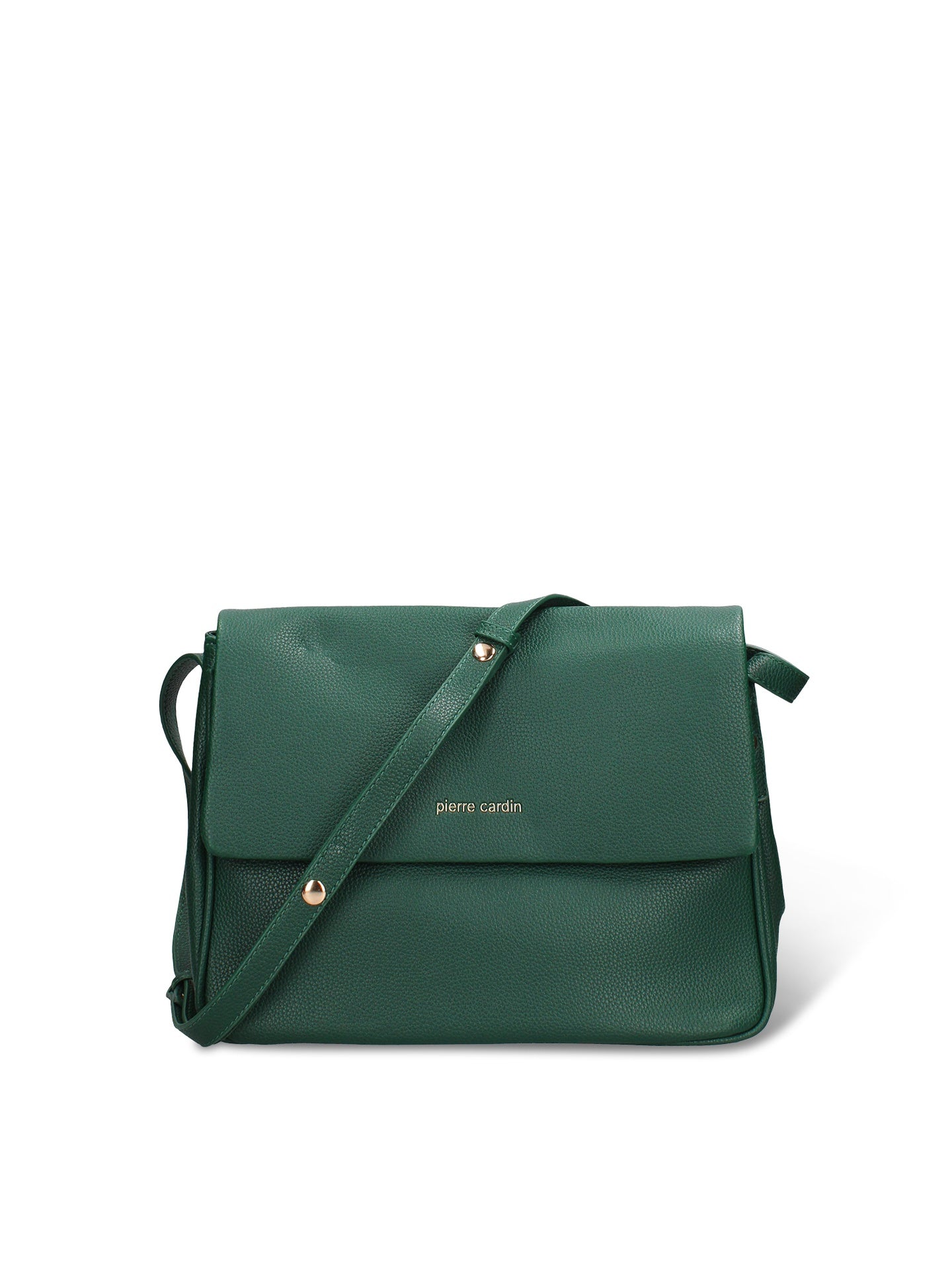 Borsa a Tracolla in Pelle Vegana Verde Scuro Pierre Cardin