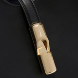 Borsa a Spalla in Pelle Ruga Nero