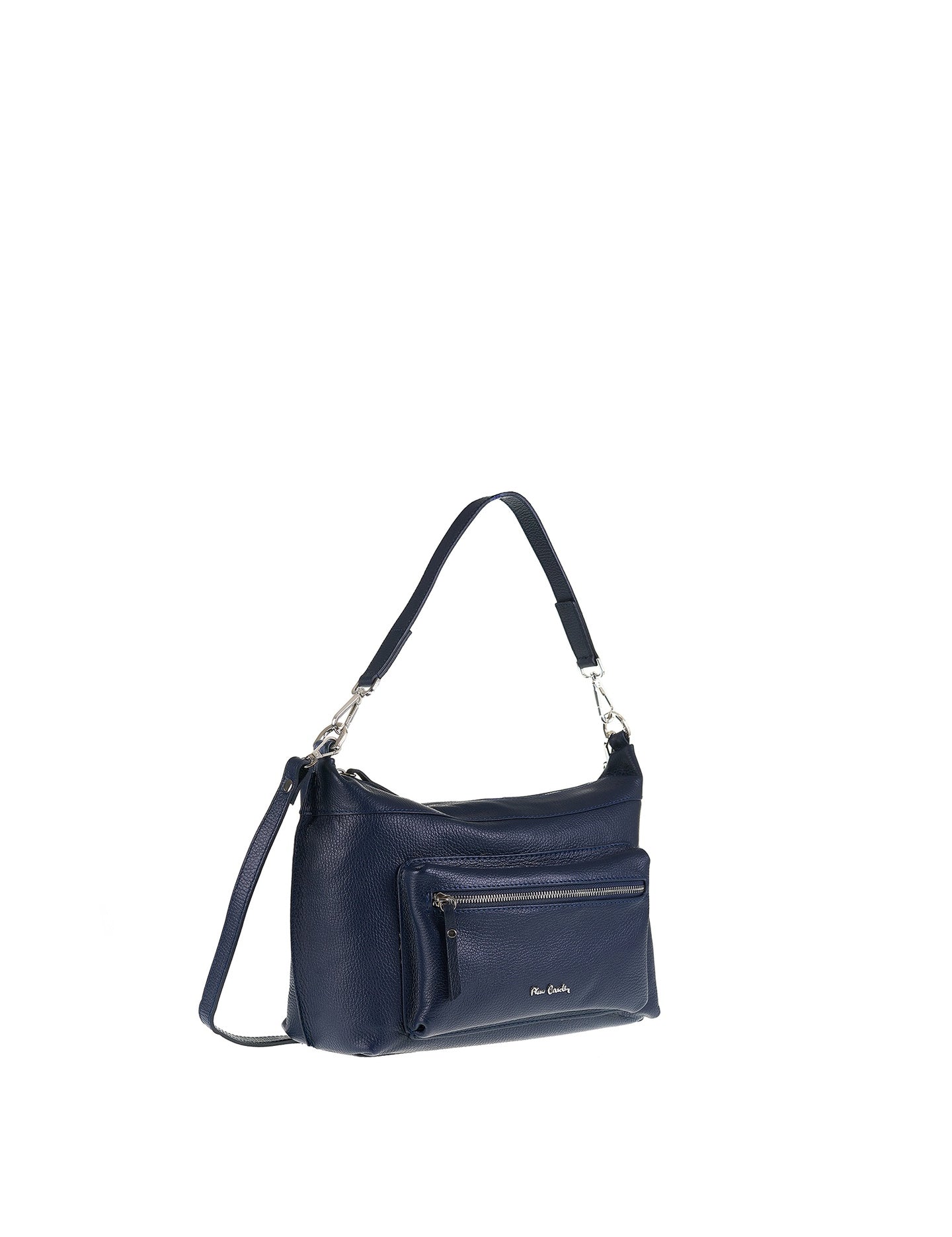 Borsa a Spalla in Vera Pelle Navy