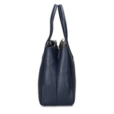 Borsa a Mano in Pelle Vegana Blu
