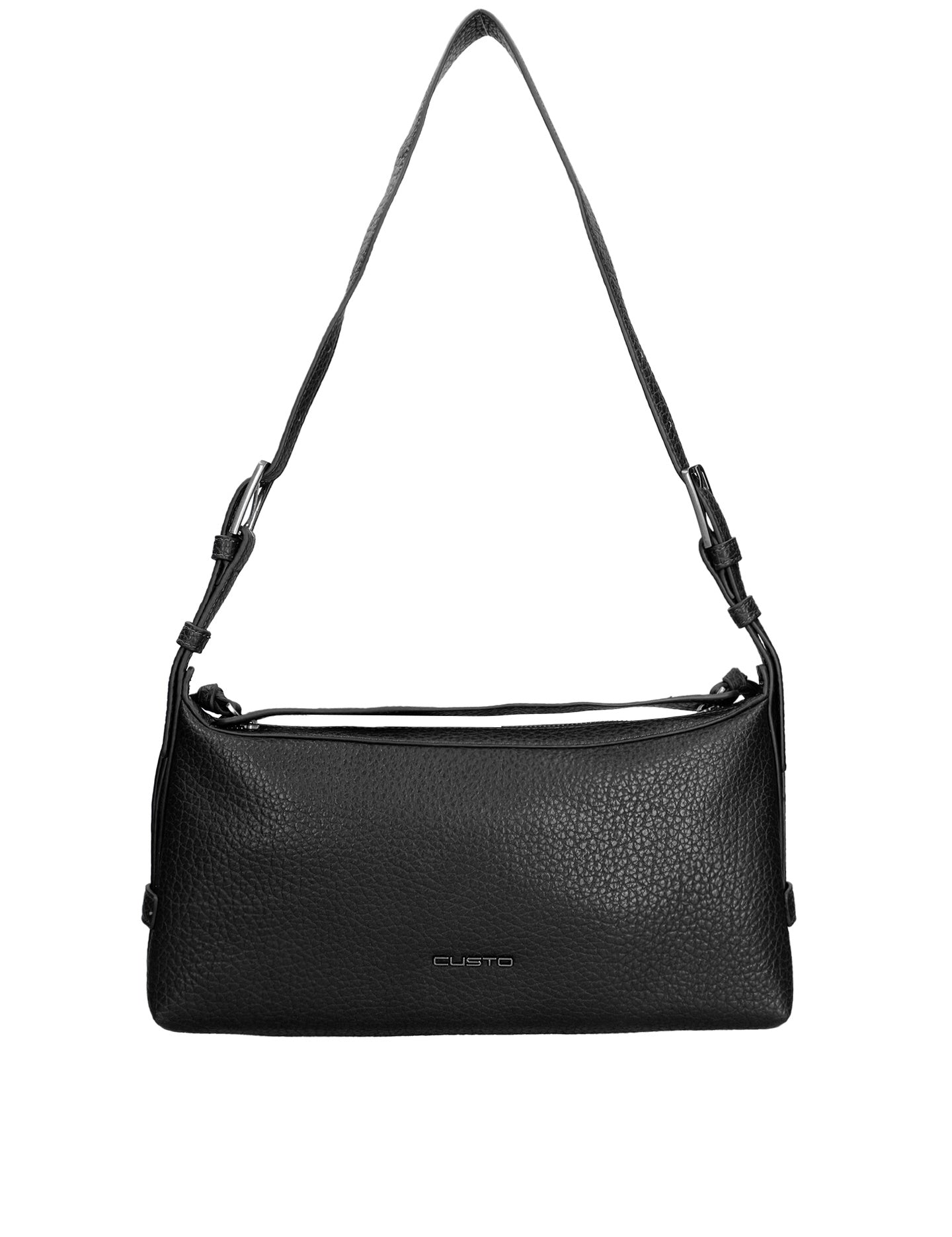 Borsa a spalla CUSTO - Nero