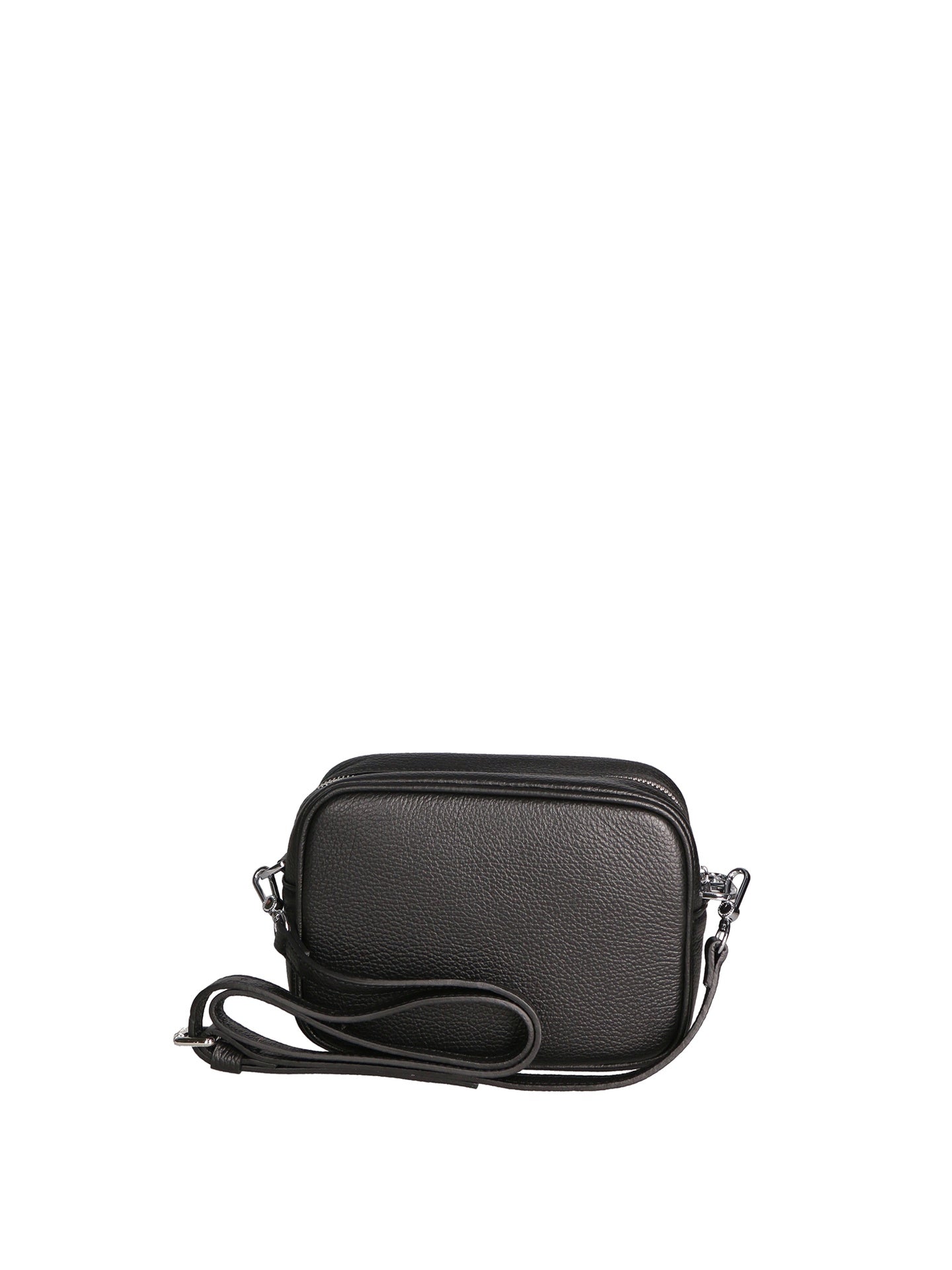 Borsa a Tracolla in Dollaro Leather Nero