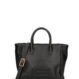 Borsa a mano in Pelle Vegana Nero