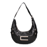 Borsa a spalla CUSTO - Nero