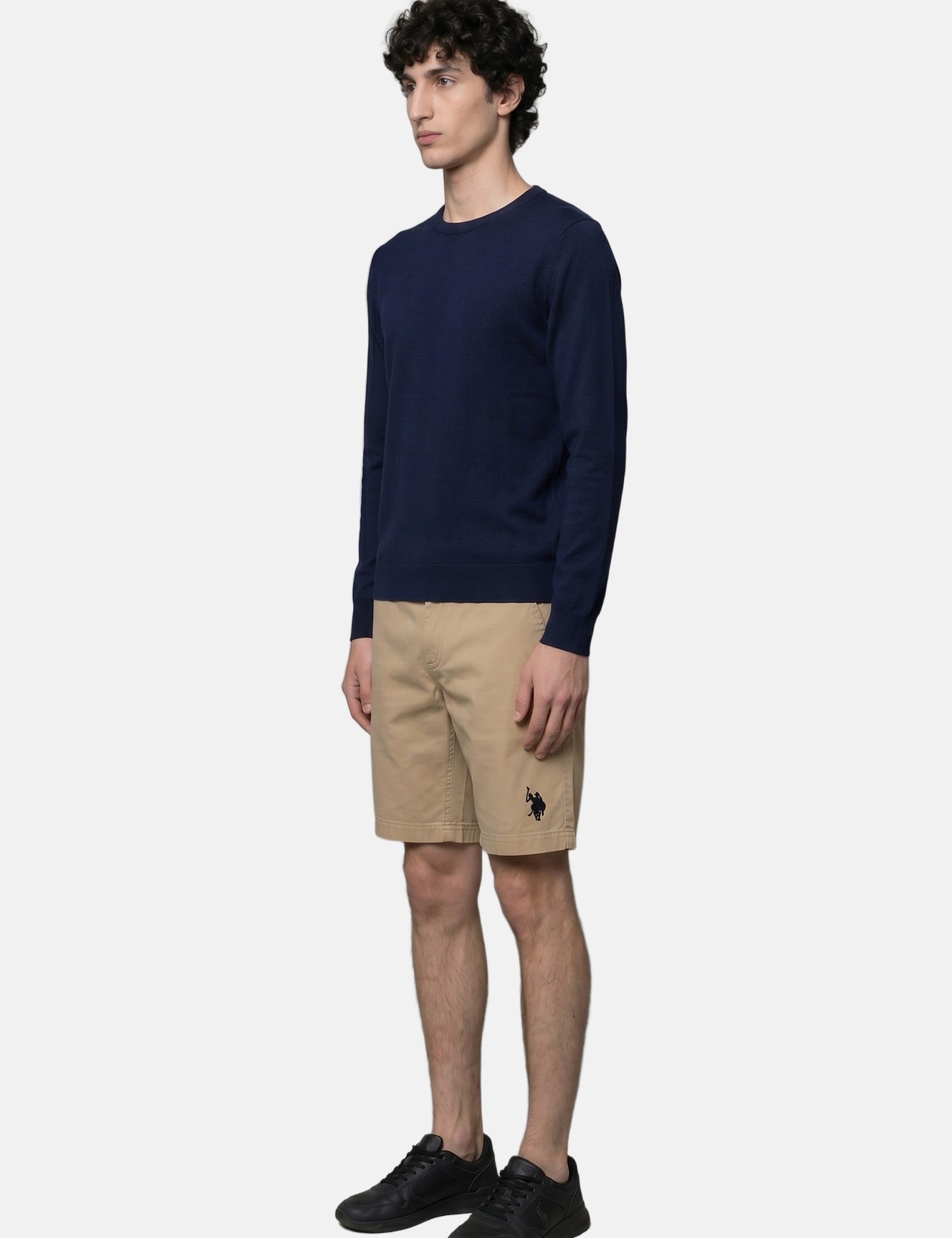 Pantaloncino in Cotone Beige