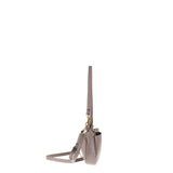 Borsa a Spalla in Vera Pelle Taupe