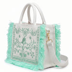 Borsa a Mano in Cotone Verde