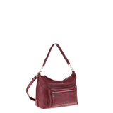 Borsa a Spalla in Vera Pelle Bordeaux