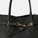 Borsa a mano in Pelle Vegana Nero