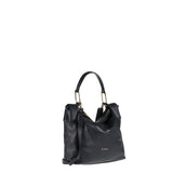 Borsa a Spalla in Vera Pelle Nero
