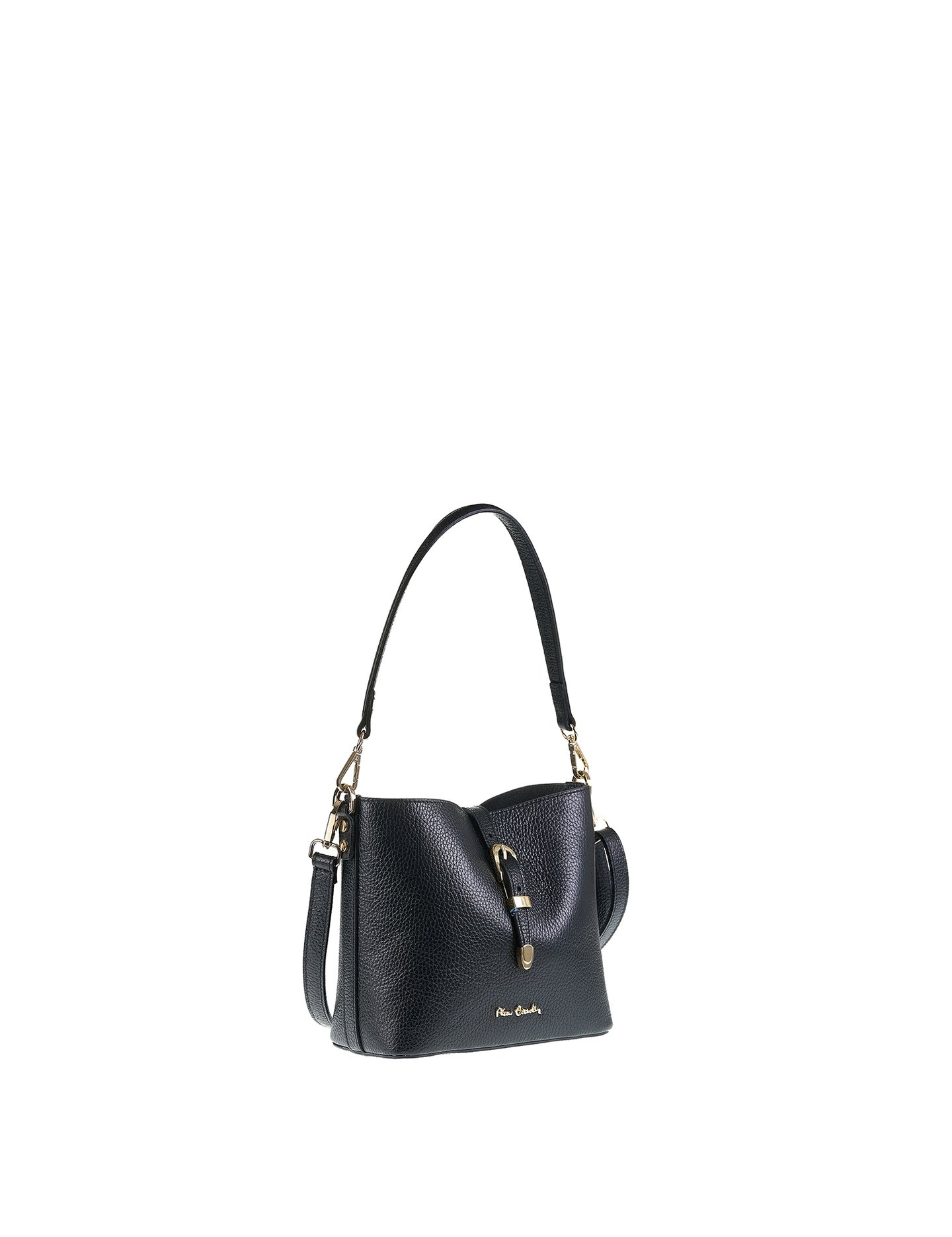 Borsa a Spalla in Vera Pelle Nero