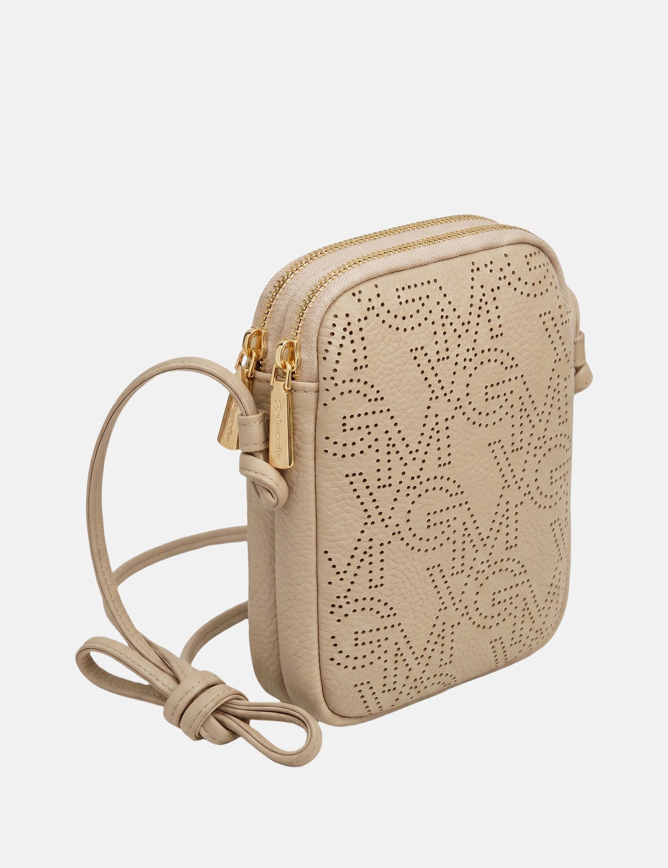 Borsa a tracolla in Pelle Vegana Khaki