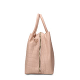 Borsa a Mano in Pelle Vegana Rosa