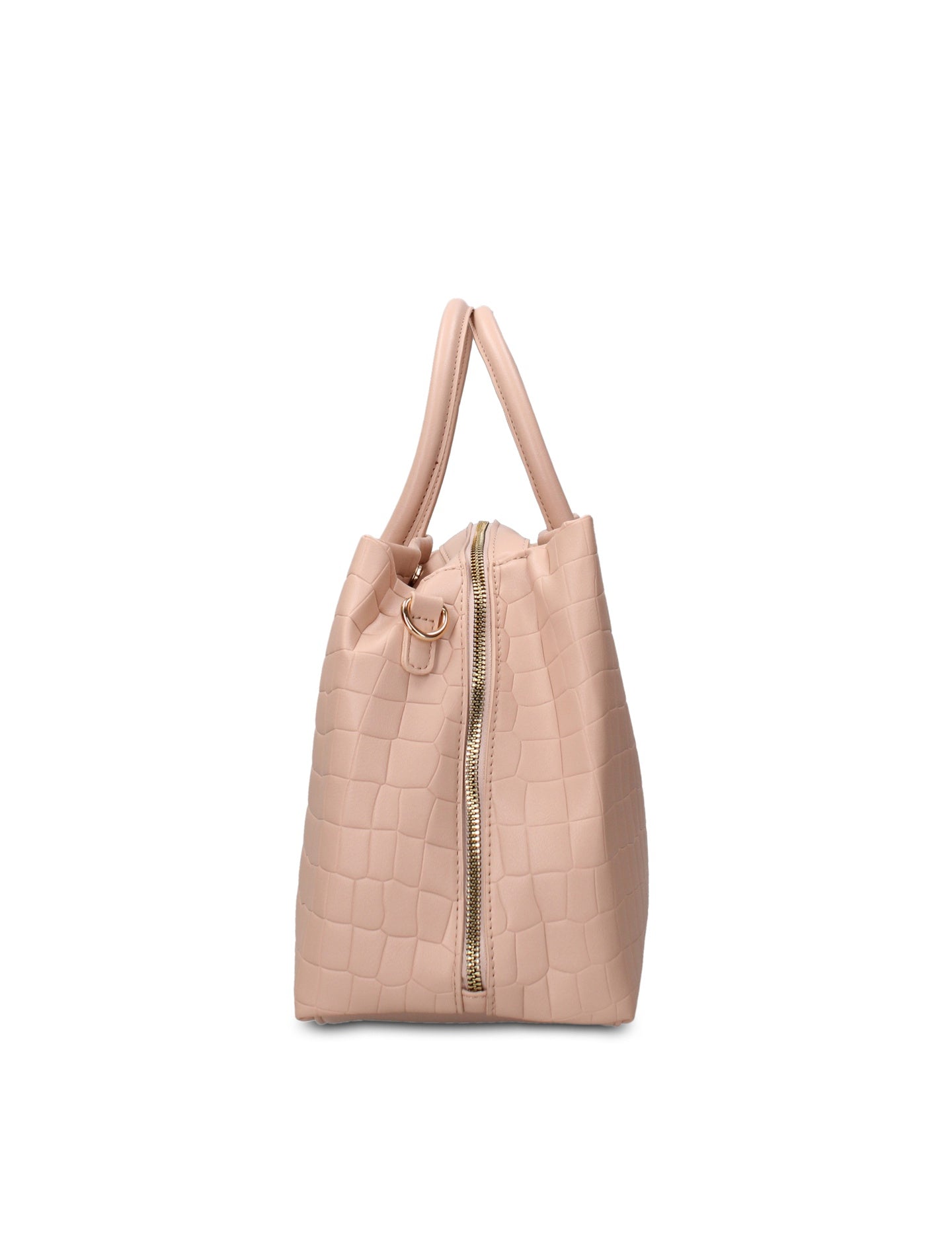 Borsa a Mano in Pelle Vegana Rosa