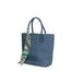 Borsa a Mano in Pelle Vegana Blu Jeans Pierre Cardin