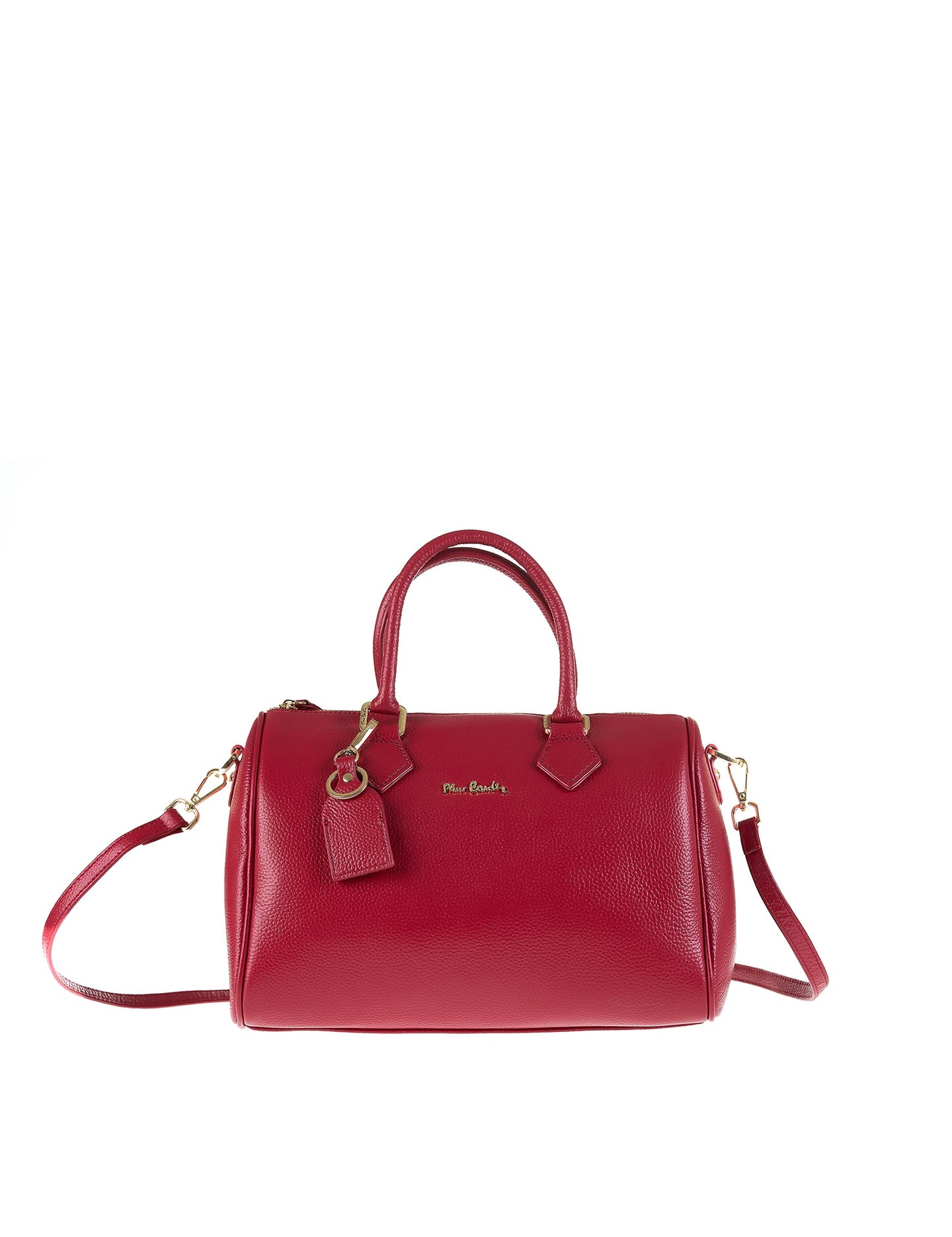 Borsa a Bauletto in Vera Pelle Rubino Pierre Cardin