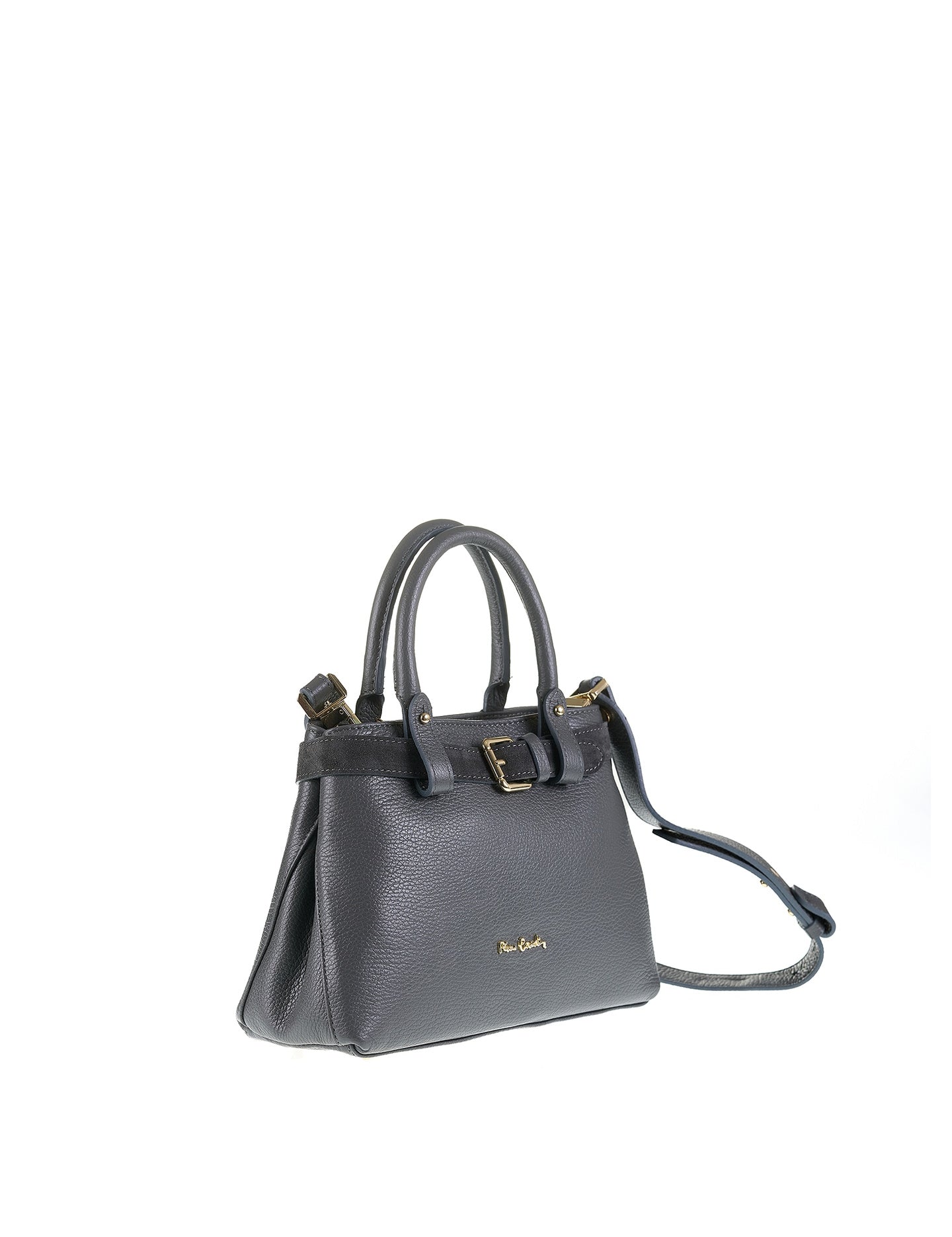 Borsa a Mano in Vera Pelle Grigio