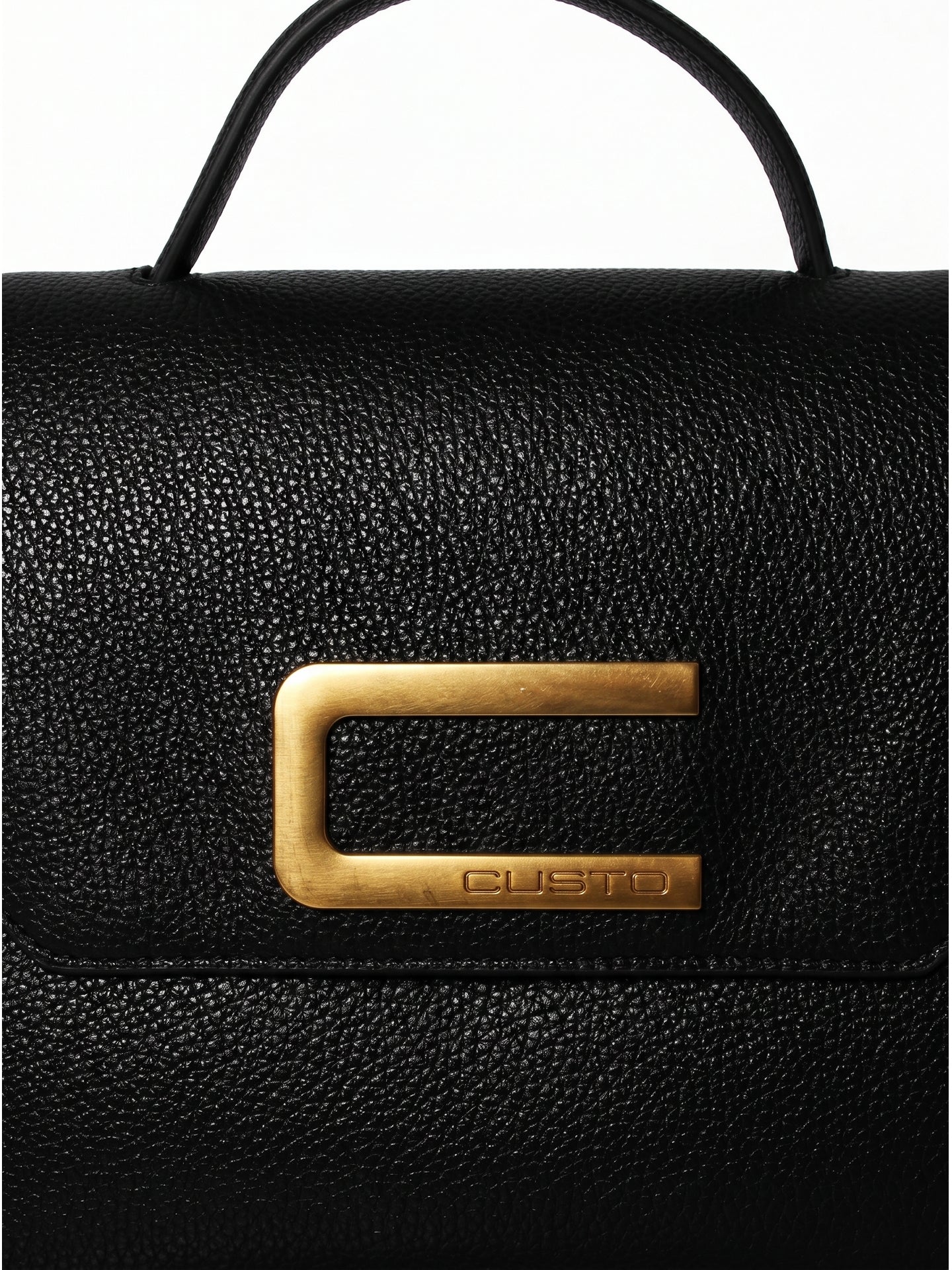 Borsa a Mano in Pelle Vegana Nero