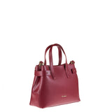 Borsa a Mano in Vera Pelle Rubino