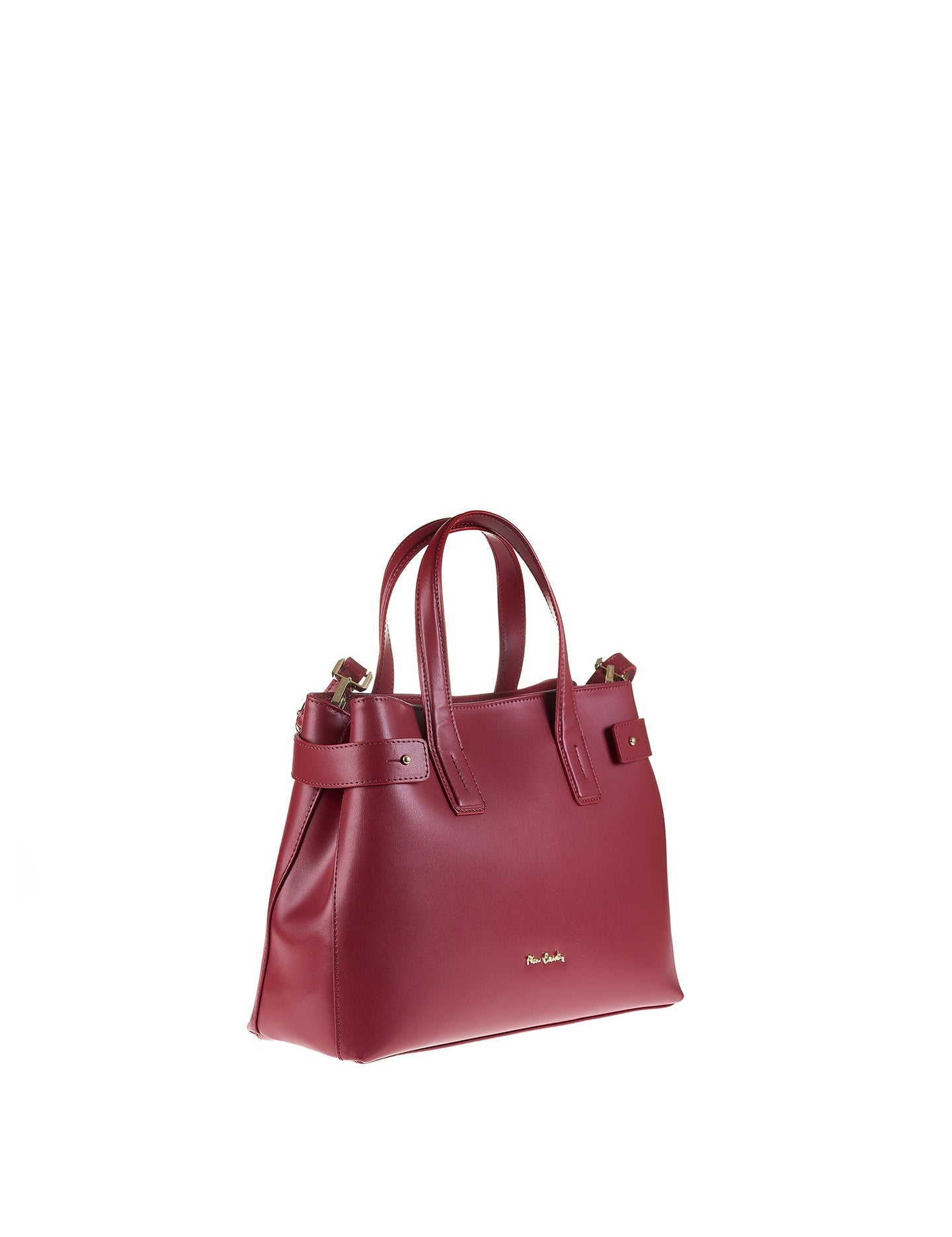 Borsa a Mano in Vera Pelle Rubino