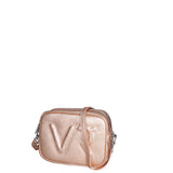Borsa a Tracolla in Genuine Printed Suede Leather Rosa