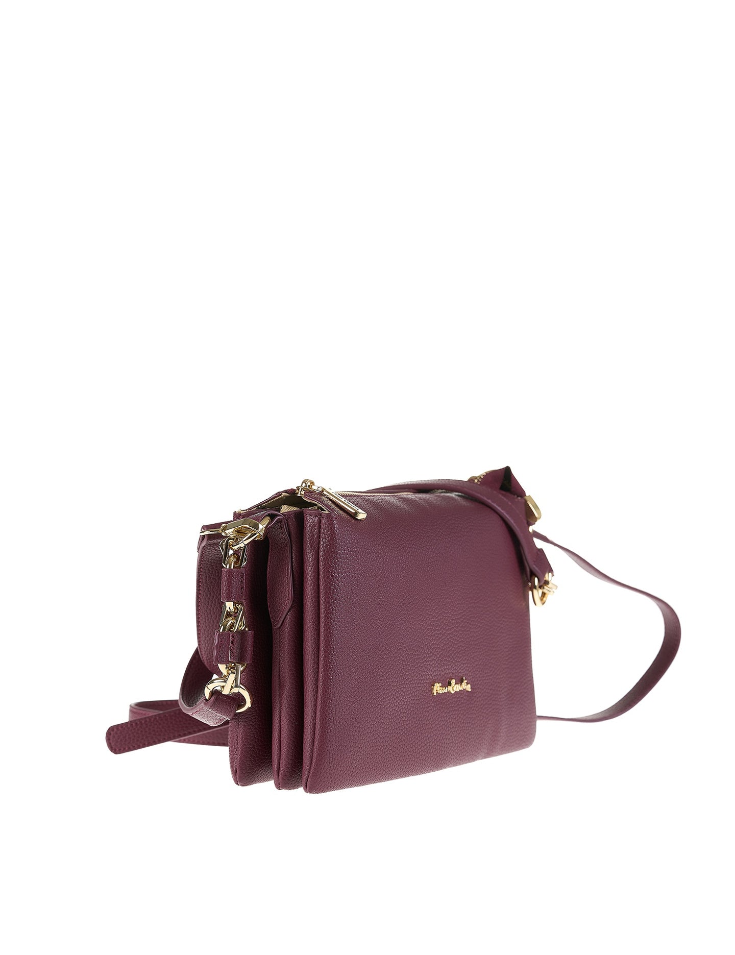 Borsa a Spalla in Vera Pelle Bordeaux