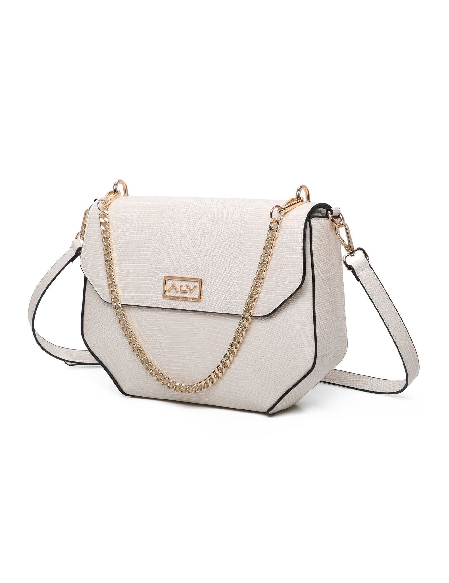 Sac bandoulière ALV pour femme-Blanc