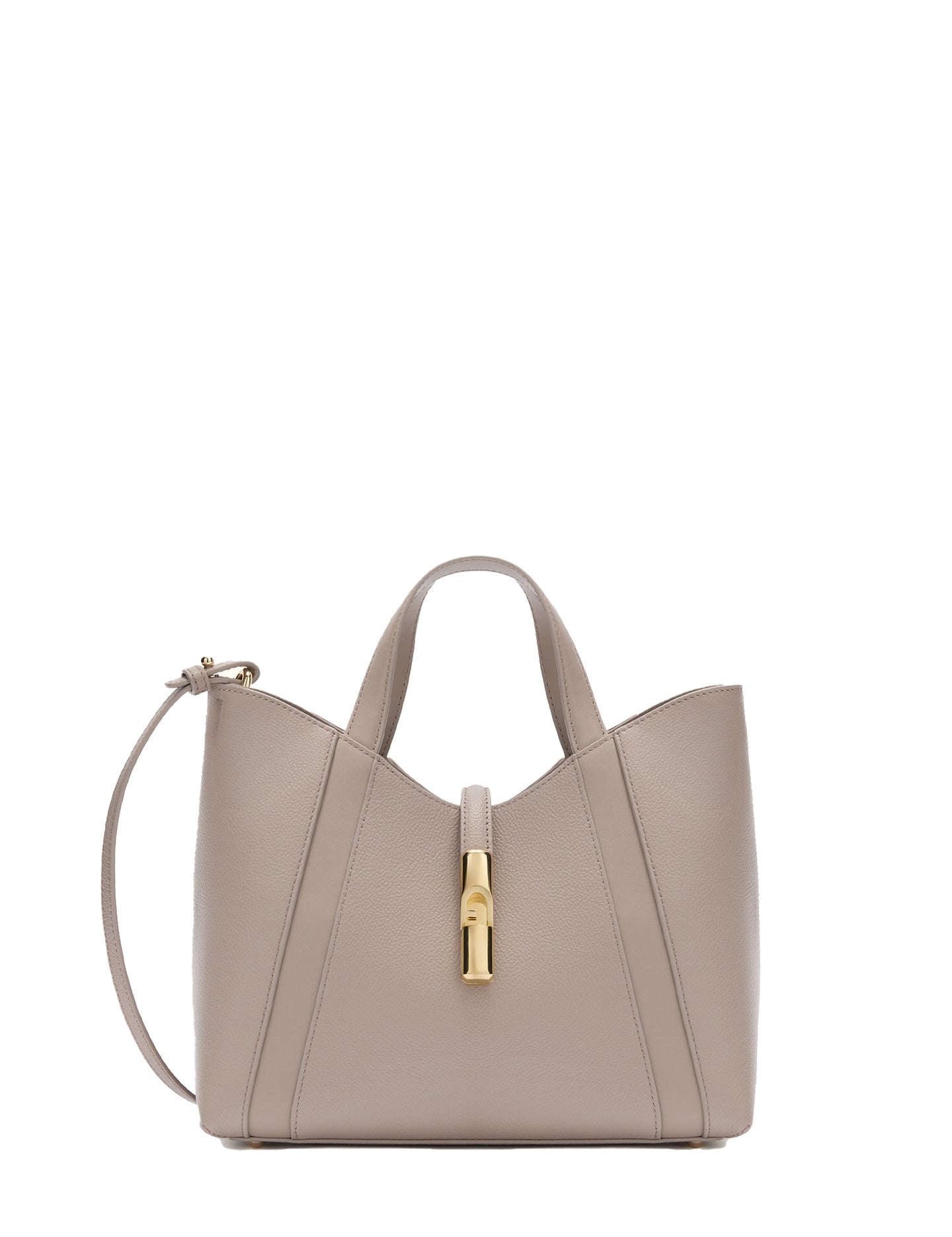 Borsa a Mano in Pelle Taupe Furla