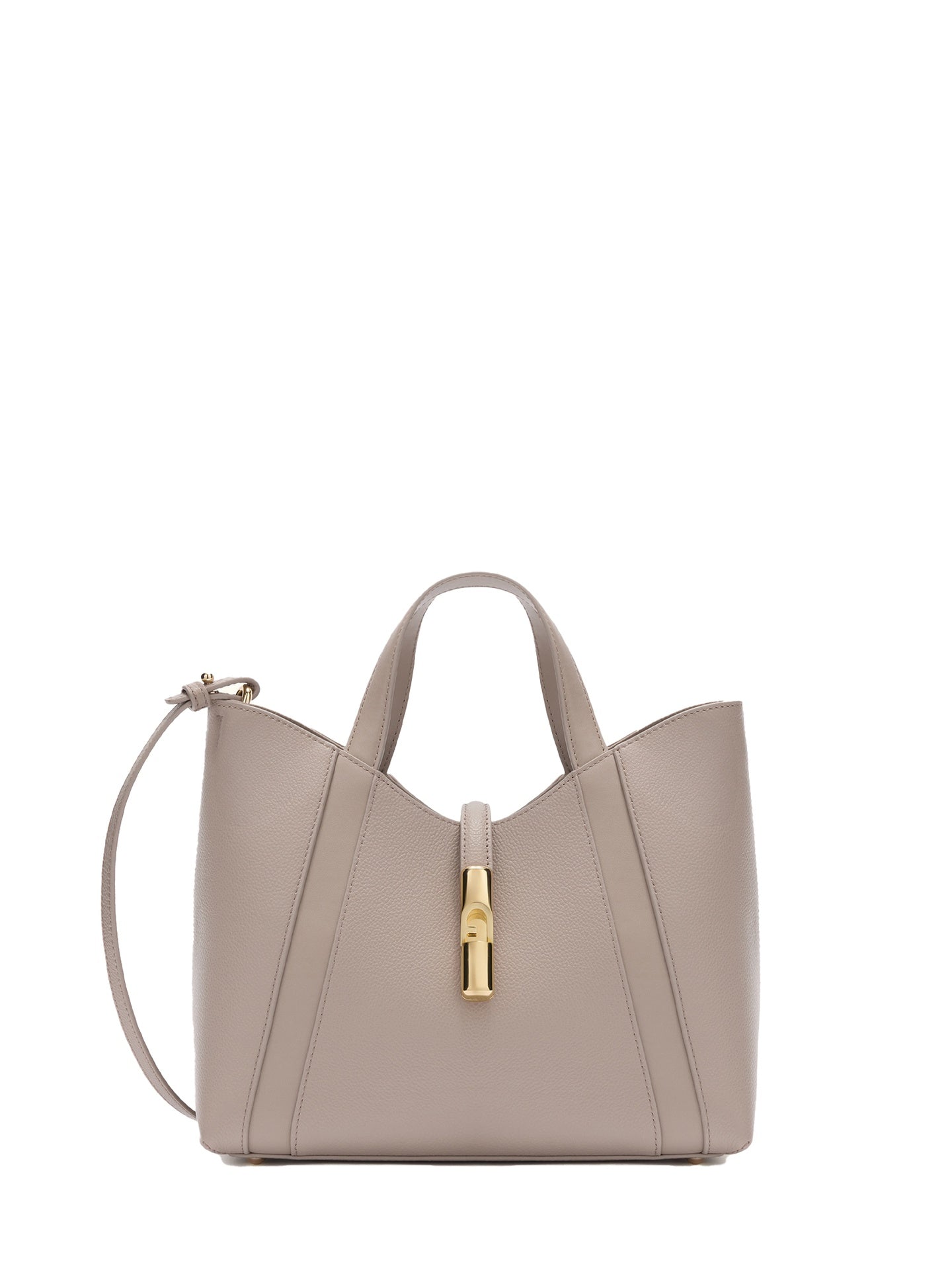 Borsa a Mano in Pelle Taupe Furla