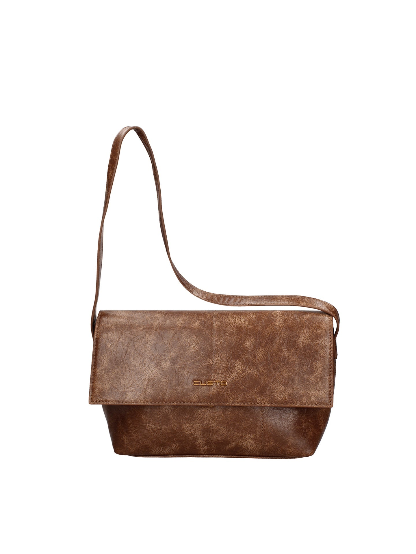Borsa a tracolla CUSTO - Marrone