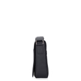 Dunkelblaue Schultertasche aus echtem Leder