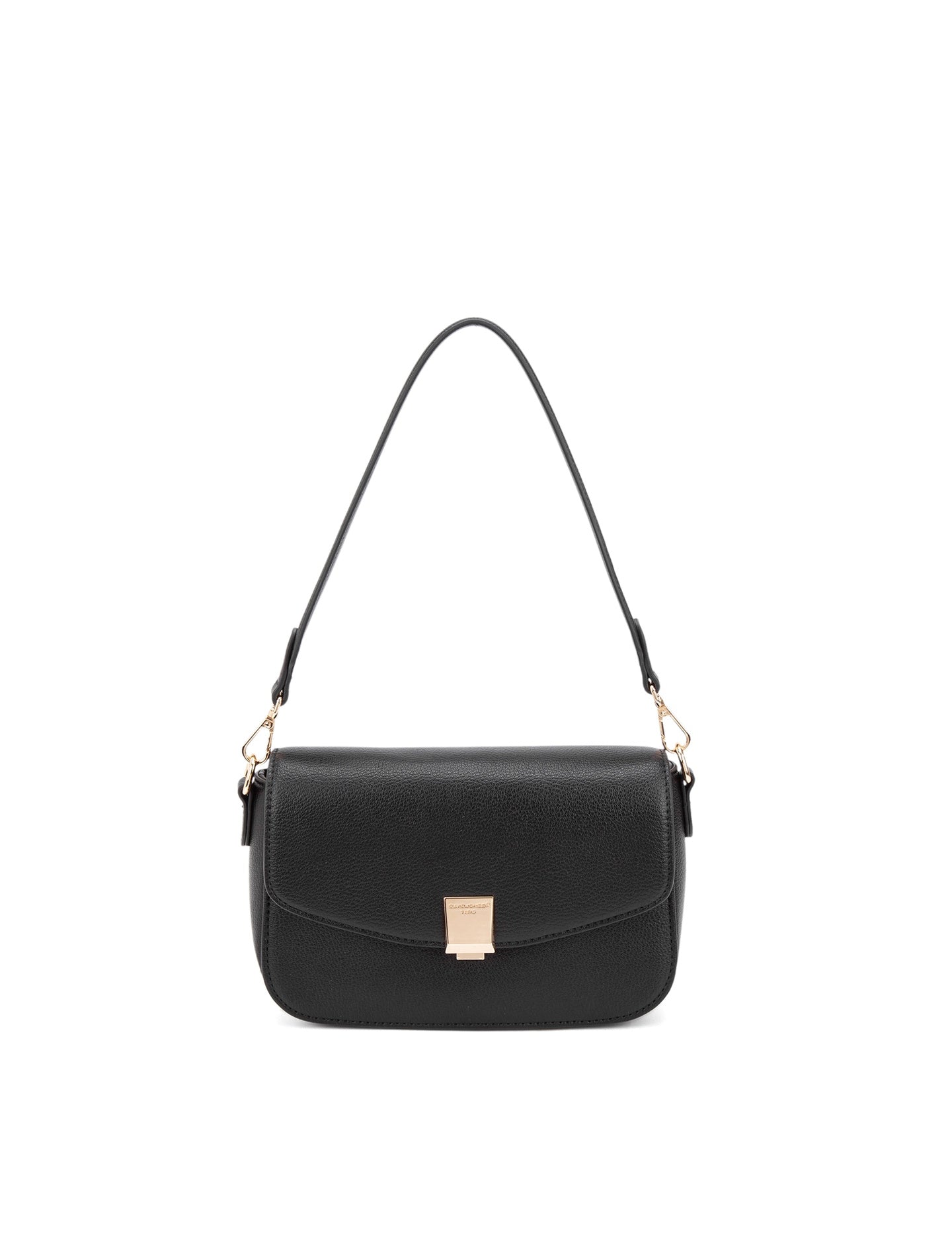 Borsa a Spalla in 100% Pu Vegan Leather Nero