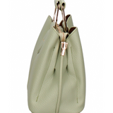 Borsa a Mano in Pelle Vegana Verde