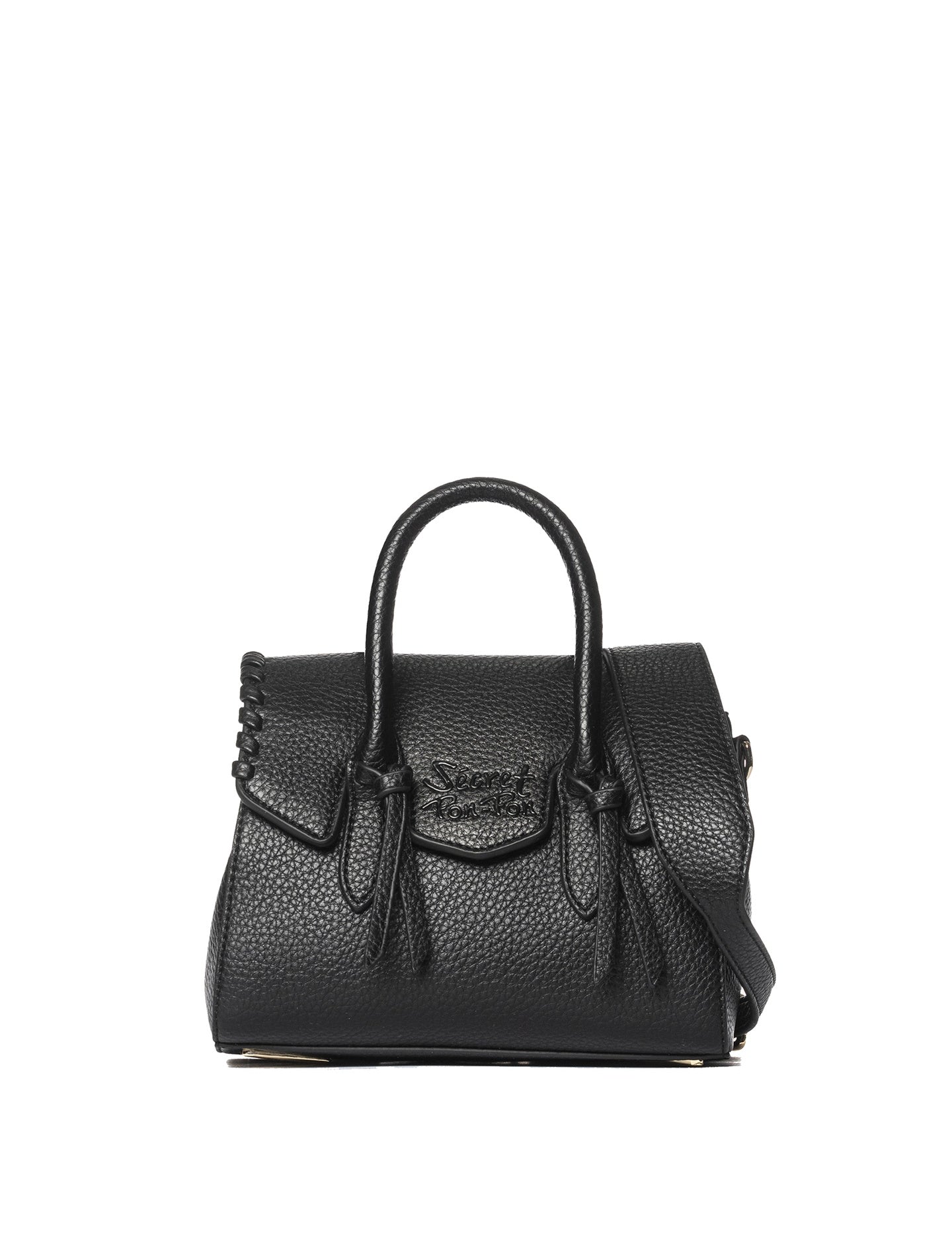 Borsa a Mano in Polyurethane Nero