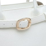 Borsa a Tracolla in Poliestere Bianco