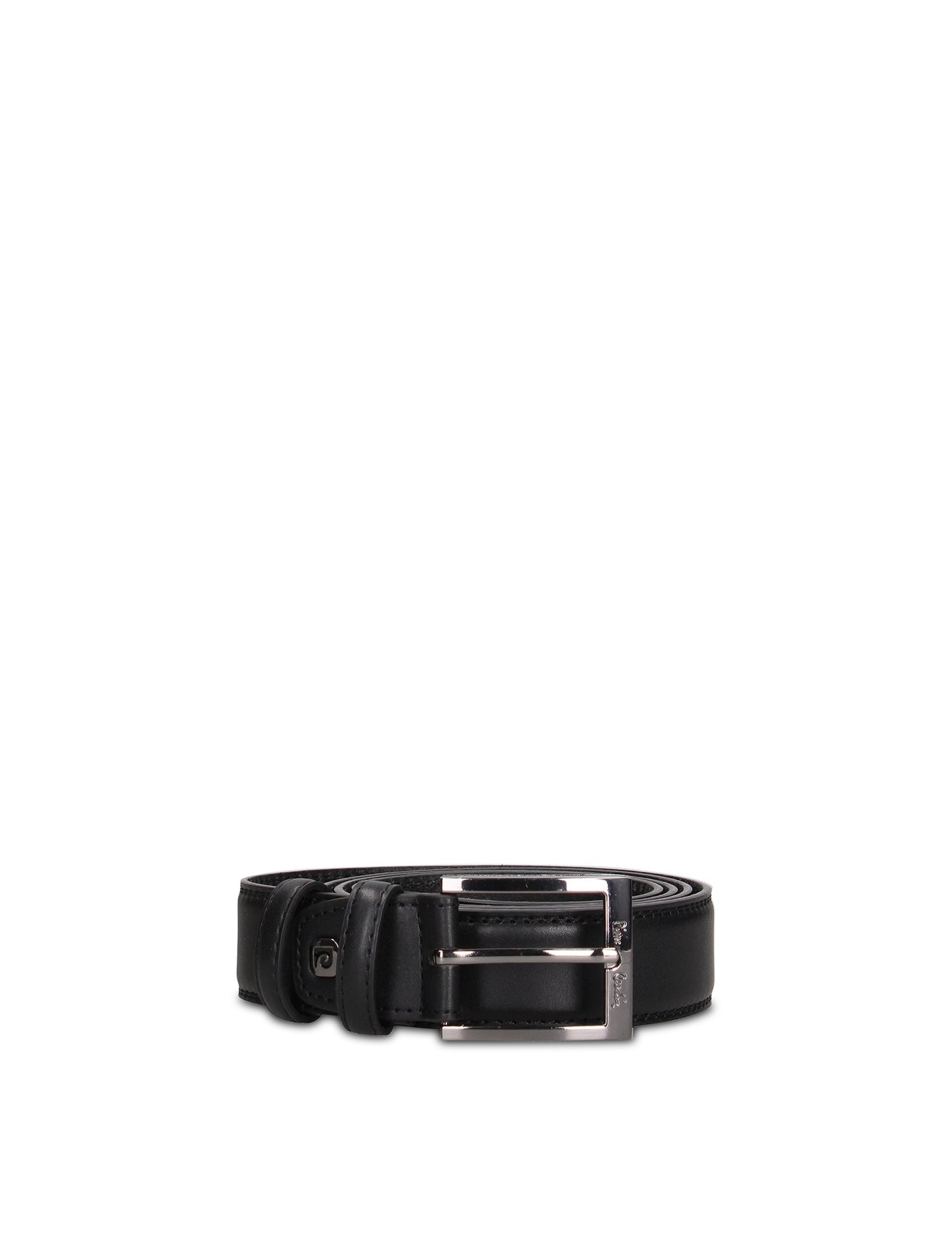 Cintura in Pelle Vegana Nero Pierre Cardin