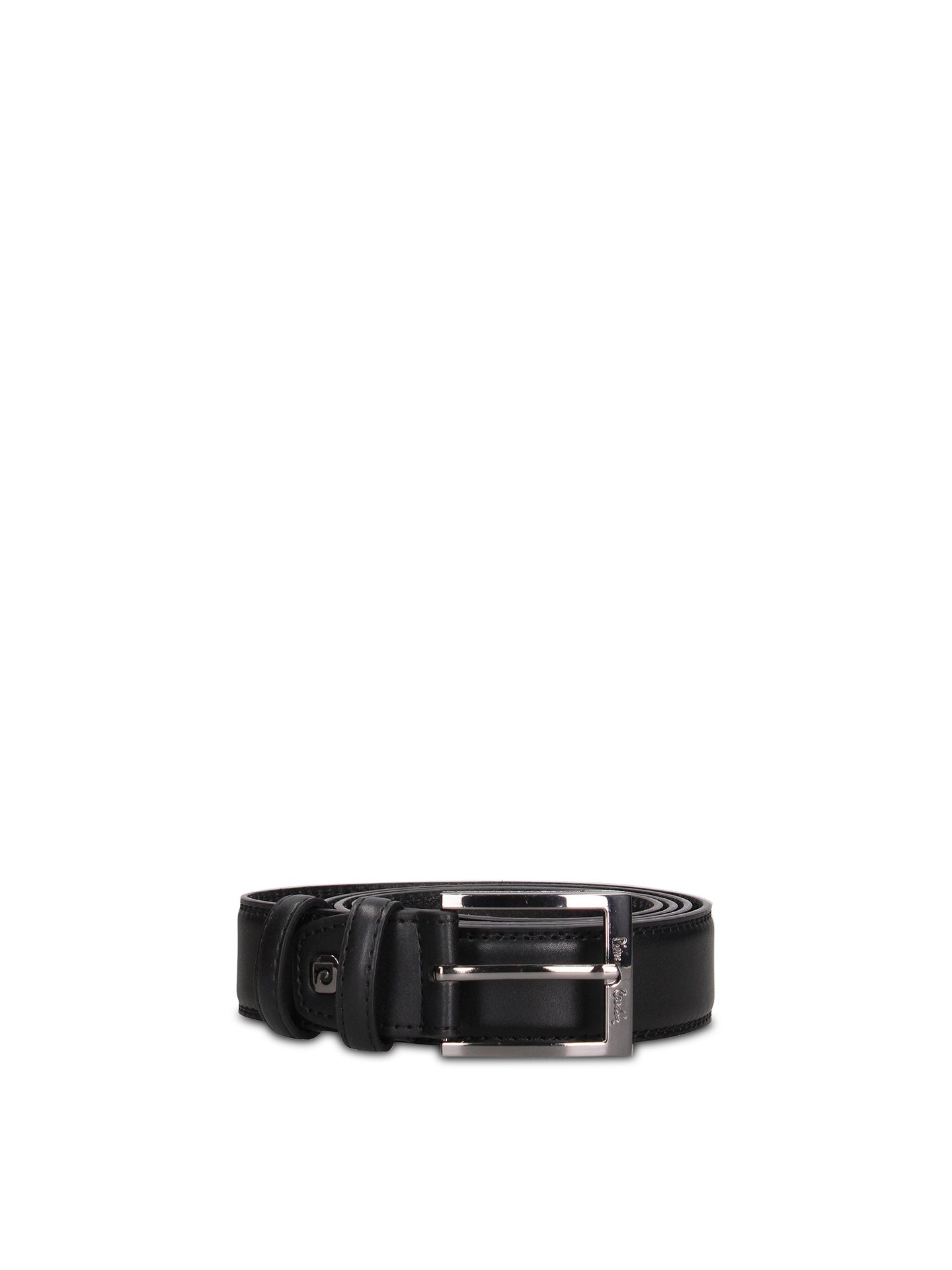 Cintura in Pelle Vegana Nero Pierre Cardin