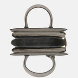 Borsa a mano in Pelle Vegana Grigio