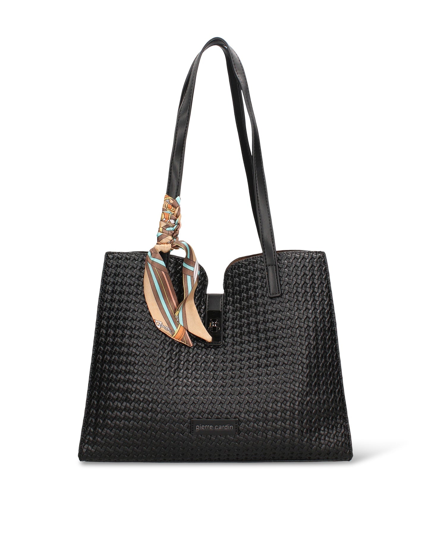Borsa a Mano in Pelle Vegana Nero Pierre Cardin