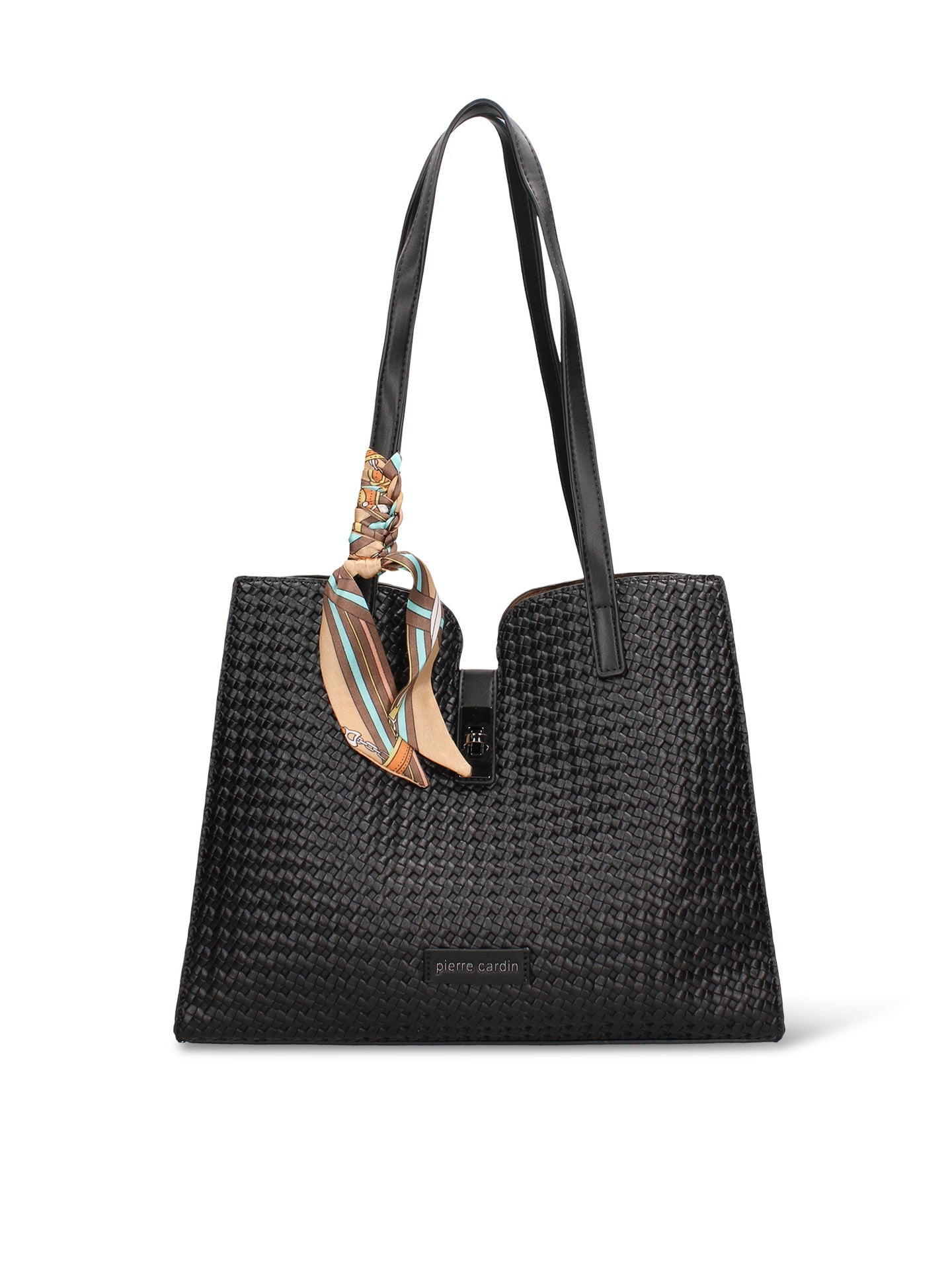 Borsa a Mano in Pelle Vegana Nero Pierre Cardin