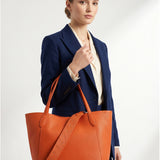 Borsa a Tracolla in Pelle Vegana Arancione