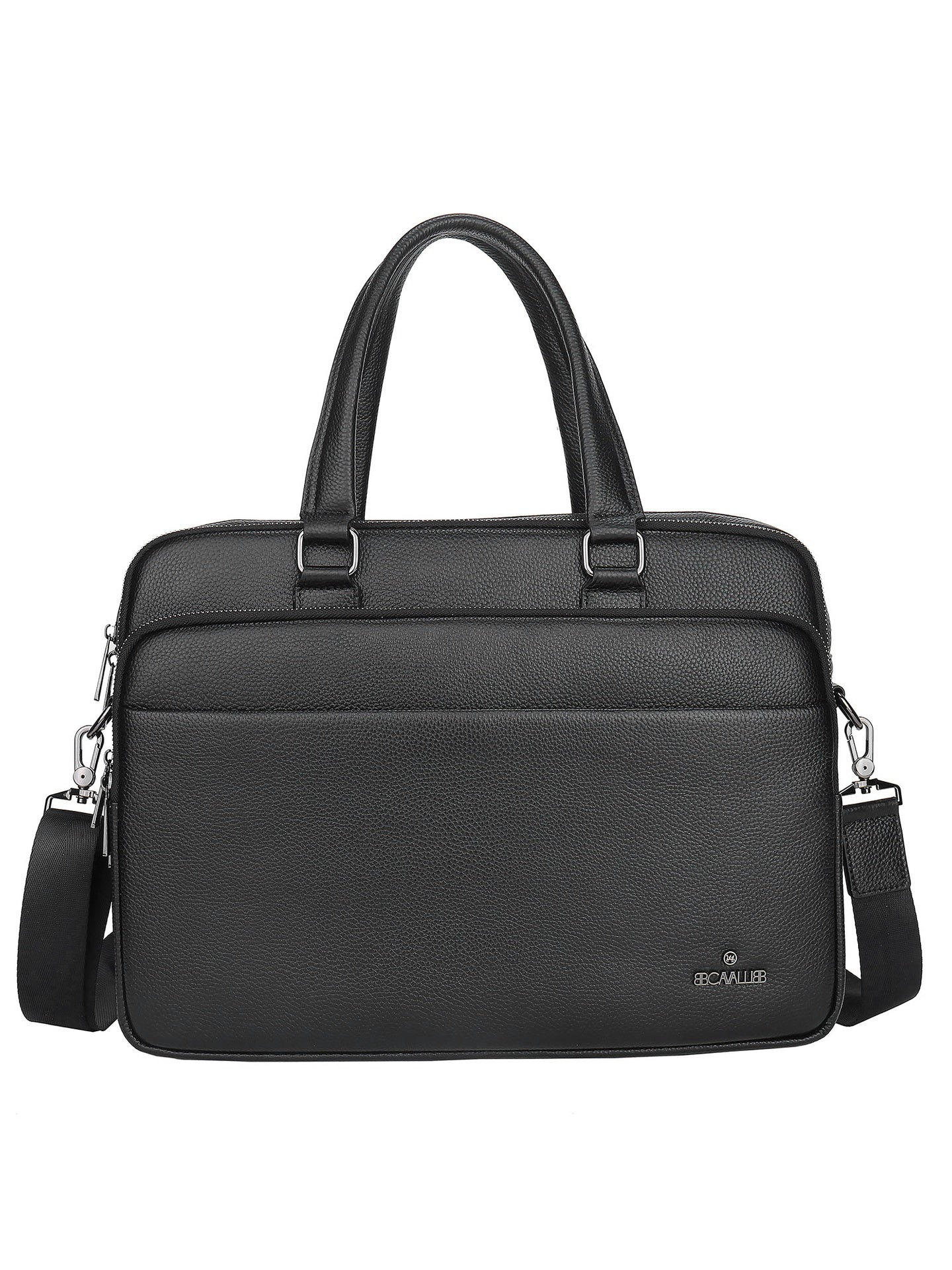 Borsa a Mano in Vera Pelle Nero