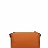 Borsa a tracolla in Pelle Vegana Arancione
