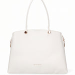 Borsa a Mano in Pelle Vegana Bianco Pierre Cardin