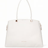 Borsa a Mano in Pelle Vegana Bianco Pierre Cardin