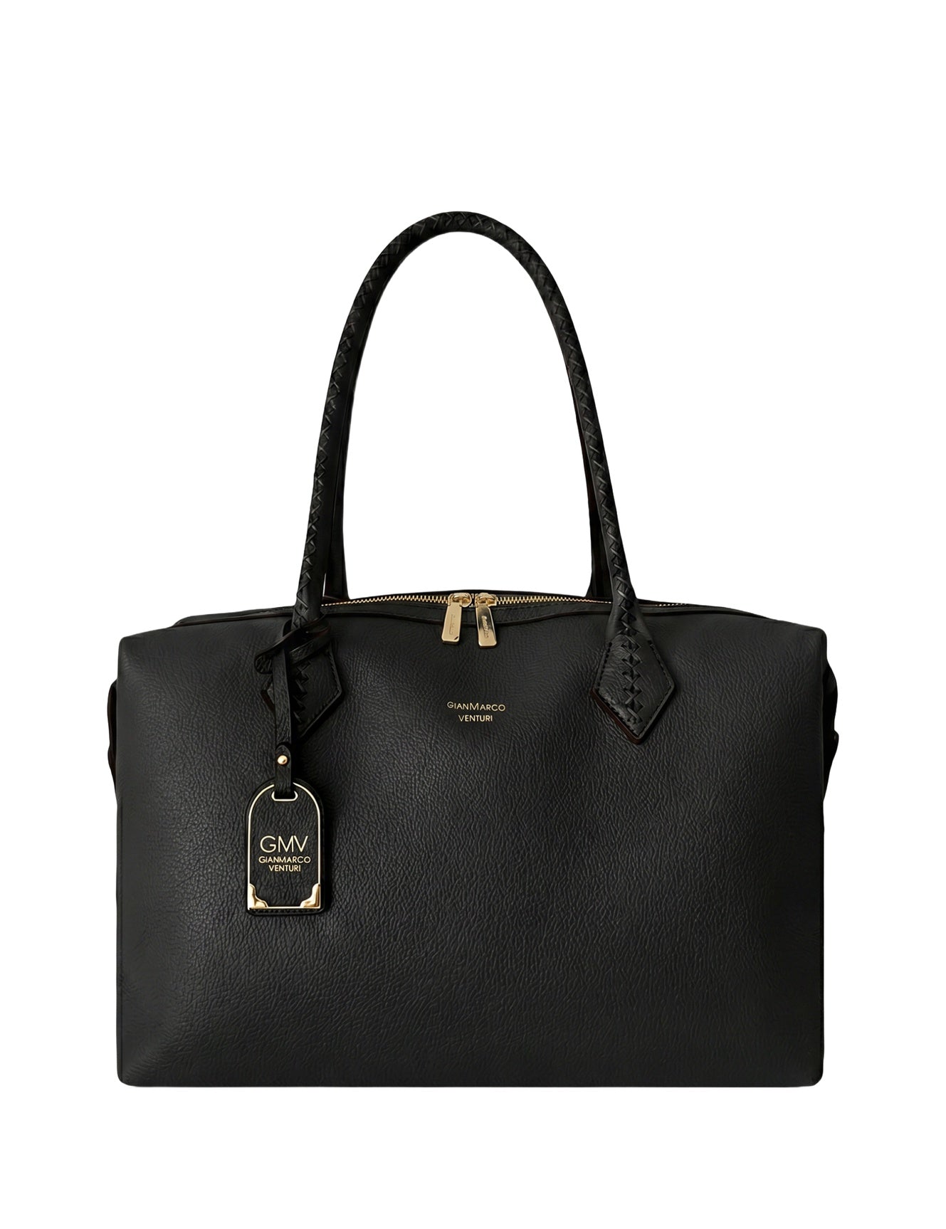 Borsa a spalla in Pelle Vegana Nero GianMarco Venturi