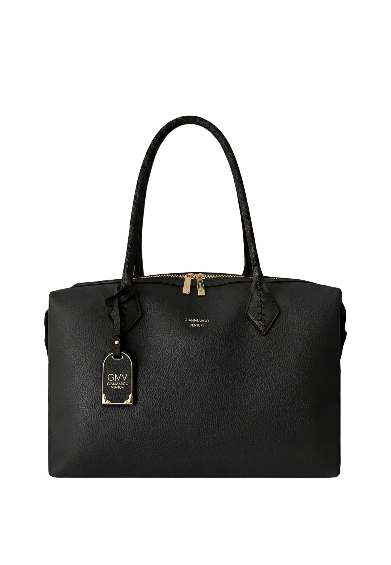 Borsa a spalla in Pelle Vegana Nero GianMarco Venturi