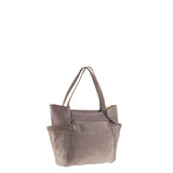 Borsa a Spalla in Vera Pelle Taupe
