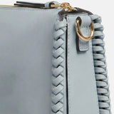 Borsa a tracolla in Pelle Vegana Blu