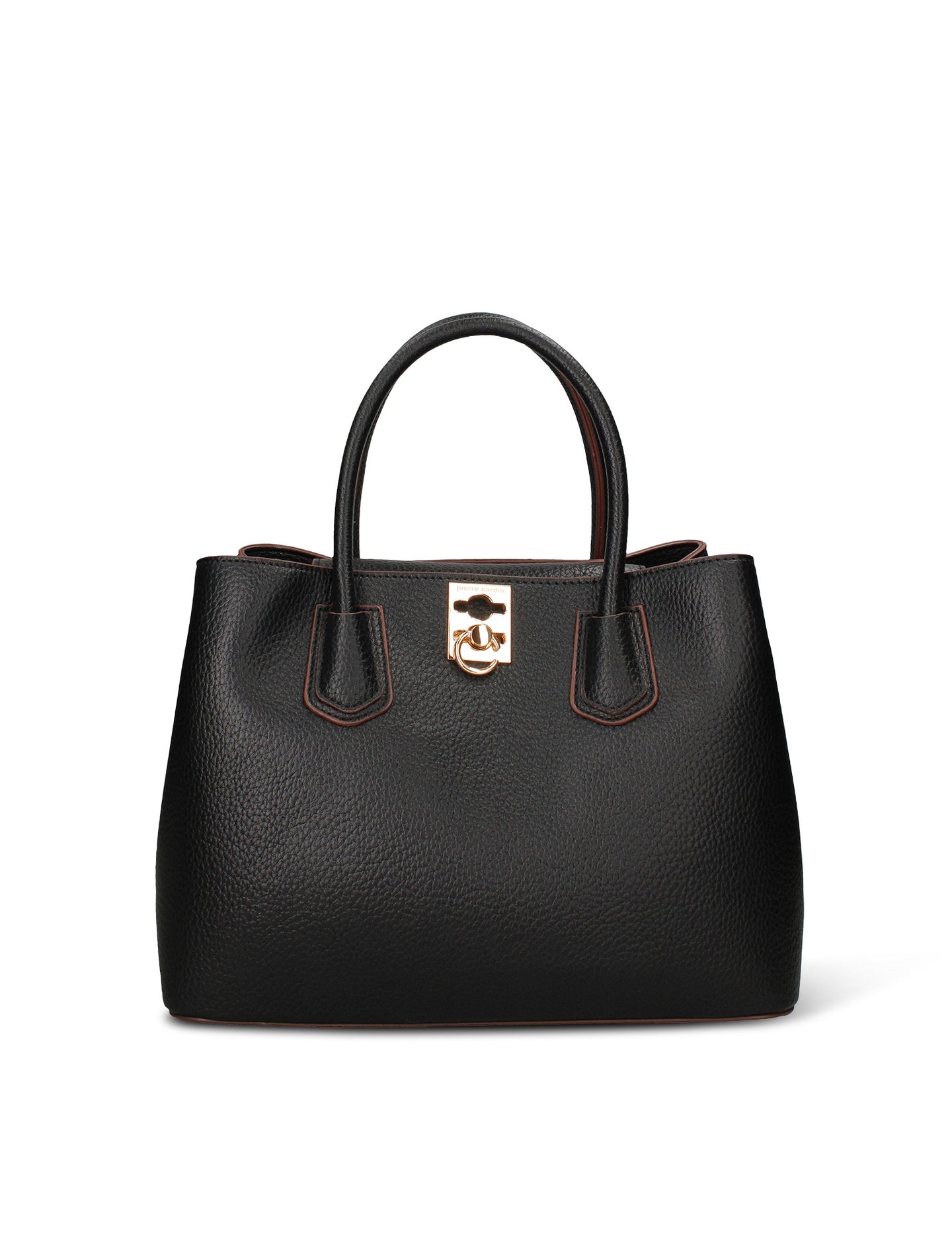 Borsa a Mano in Pelle Vegana Nero Pierre Cardin